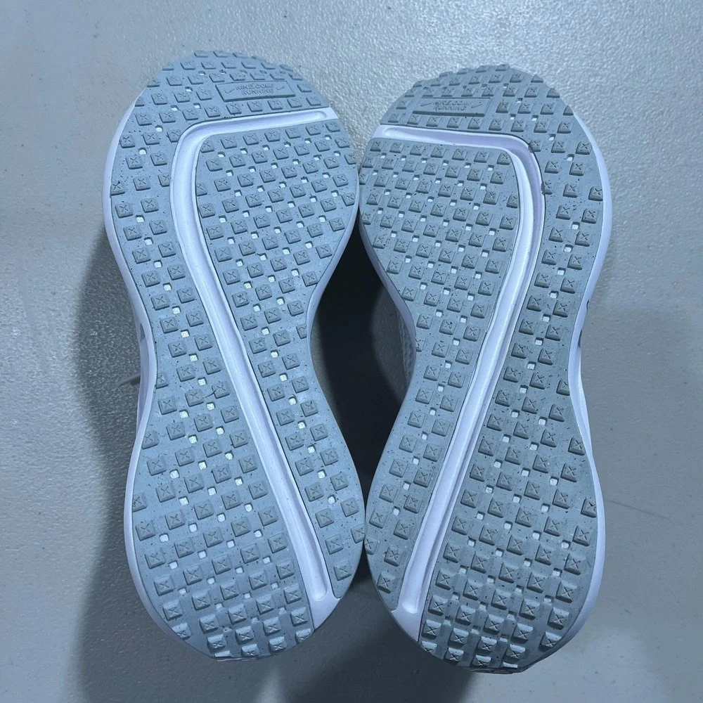 Nike Interact Run Running Shoes Men 8.5 Flyknit Mesh White Wolf Grey FD2291-104